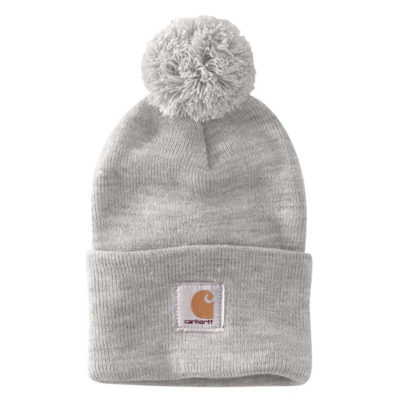 Carhartt Accessories - ✖️NEW STOCK ⭐️ GREY POM CARHARTT  hat  cap…NEW